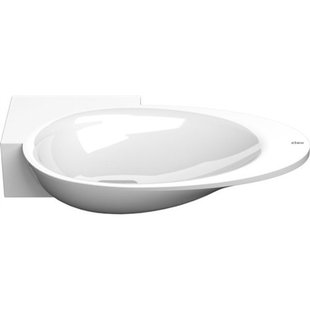 Clou First fonteinkom 38.8x24.6cm kraangat links mineraalsteen Wit CL/03.08101