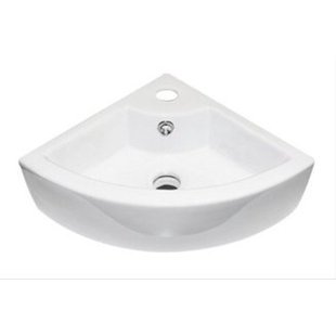 Best Design Floor Fontein 32.5x32.5x13cm wit met 1 kraangat porselein 3811090