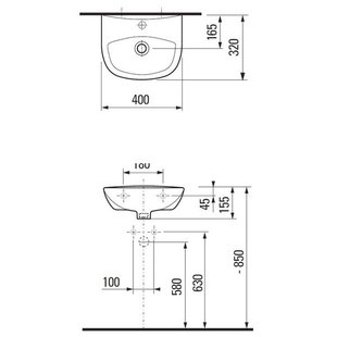 Plieger Brussel New fontein 40x32cm wit H8153930001951