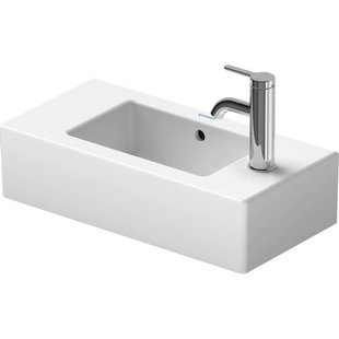 Duravit Vero fontein 50x25cm 1 kraangat rechts met overloop wit 0703500008