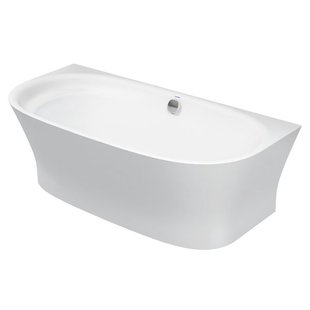Duravit Cape Cod half vrijstaand bad - 190x90x64cm - DuraSolid - wit 700364000000000