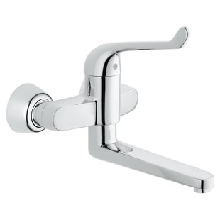 GROHE Euroeco veiligheids wandkraan draaibare uitloop chroom 32793000