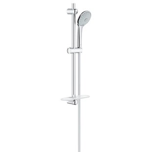 GROHE Euphoria 110 Massage Glijstangset - 60cm - ronde handdouche - 3 straalsoorten - gladde doucheslang - met zeepschaal - chroom 27231001