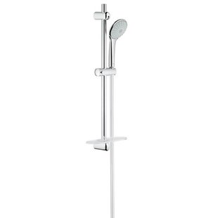 GROHE Euphoria 110 Mono Glijstangset - 60cm - ronde hanndouche - 1 straalsoort - gladde doucheslang - met zeepschaal - chroom 27266001
