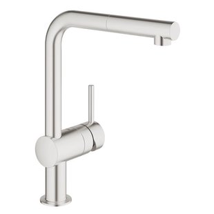 GROHE Minta Keukenkraan - hoog - uittrekbare l uitloop - supersteel geborsteld 32168dc0