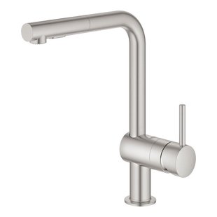 GROHE Minta Keukenkraan - hoog - uittrekbare l uitloop - 2 straalsoorten - supersteel geborsteld 30274dc0