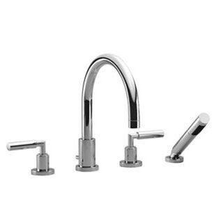 Dornbracht Tara Classic 4-gats badrandkraan chroom 2751288200 Dornbracht Tara Classic 4-gats badrandkraan chroom 2751288200