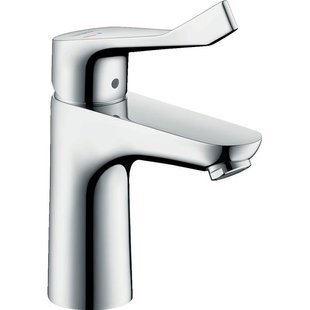 Hansgrohe Focus Cares wastafelkraan 100 CoolStart met verlengde greep 12.1cm EcoSmart chroom 31917000