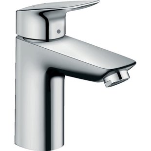 Hansgrohe Logiss wastafelkraan 100 met push open garnituur chroom 71107000