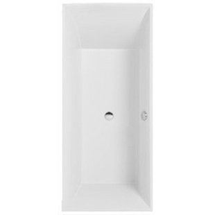 Villeroy & Boch Squaro bad quaryl rechthoekig 179.4x79.4x50cm - Slim Line met poten wit ubq180sqs2v-01
