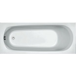 Plieger Basic solobad 170x70cm 37cm diep acryl met poten wit 11002010003101