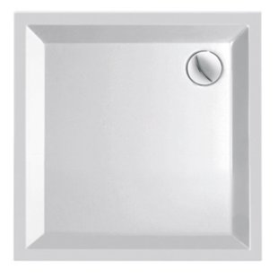 Plieger Kwadrant douchebak 90x90x5cm acryl wit 11002030277101