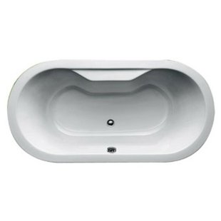 Plieger Zurich duobad 180x90cm acryl ovaal 42cm diep met poten wit 11002020016101