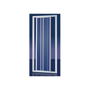 Plieger Economy schuifdeur 3 delig acryl 90x185cm (afstelbaar van 88 tot 94cm breed) wit profiel ZLM38B89419