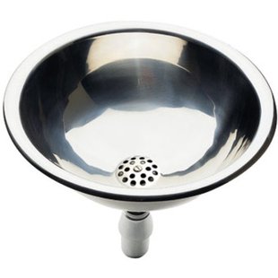 Plieger Rimini inbouwwastafel 33,4cm RVS gepolijst met afvoerplug 4339508