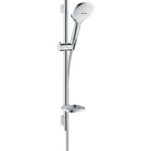Hansgrohe Raindance select 120 unica s puro glijstangset 65cm wit chroom 26620400 Hansgrohe Raindance select 120 unica s puro glijstangset 65cm wit chroom 26620400
