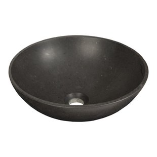 BRAUER Molten waskom - 42 - rond - natuursteen - basalt antraciet WK-ML42ROAN