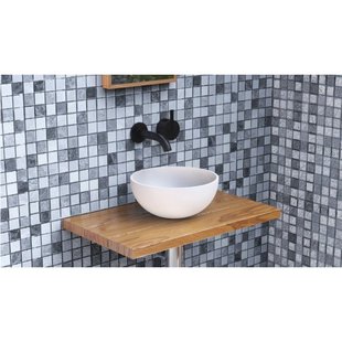 Ideavit Solidmicro opbouw wastafel 23x11.5 Solidsurface matwit 290208