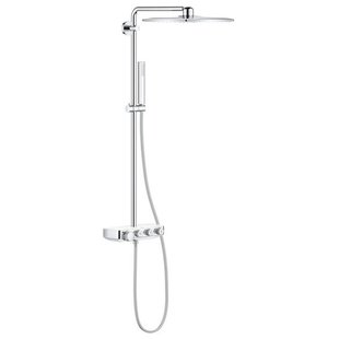 GROHE Euphoria smartcontrol Regendoucheset Opbouw- hoofddouche vierkant 31cm - handdouche staaf - moon white 26508ls0 GROHE Euphoria smartcontrol Regendoucheset Opbouw- hoofddouche vierkant 31cm - handdouche staaf - moon white 26508ls0