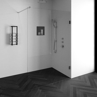 BRAUER Void inloopdouche helder glas 140x200 incl. glascoating chroom GS-VOI1H140200CE