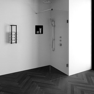 BRAUER Void inloopdouche helder glas 70x200 incl. glascoating chroom GS-VOI1H70200CE