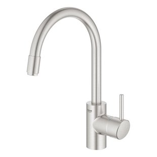GROHE Concetto Keukenkraan - hoog - draaibare/uittrekbare uitloop - supersteel geborsteld 32663dc3