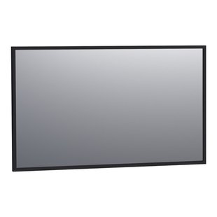 BRAUER Onyx spiegel - 120x70cm - rechthoekig - zwart geborsteld frame SP-ON120RHZ