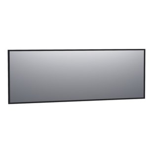 BRAUER Onyx spiegel - 200x70cm - rechthoekig - zwart geborsteld frame SP-ON200RHZ