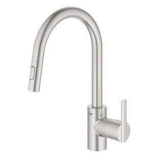 GROHE Feel Keukenkraan - hoog - uittrekbare uitloop - 2 straalsoorten - supersteel geborsteld 31486DC1