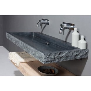 Forzalaqua Palermo wastafel 80.5x51.5x9cm Rechthoek 0 kraangaten Natuursteen Graniet gezoet & gekapt 8010278 Forzalaqua Palermo wastafel 80.5x51.5x9cm Rechthoek 0 kraangaten Natuursteen Graniet gezoet & gekapt 8010278