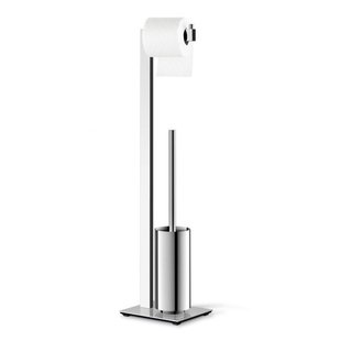 Zack LINEA Toiletbutler - 73x15x18cm - vrijstaand - spiegelglans RVS 40027