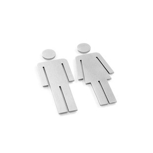 Zack Indici Symbool vrouw 12x5.2X0.8cm Mat Gesatineerd RVS 50724F