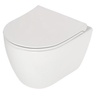 Plieger Lima wandclosetpack diepspoel spoelrandloos met softclose closetzitting wit 0271097