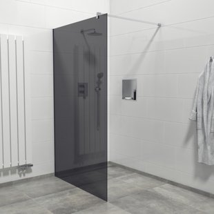 Saniclass Bellini Inloopdouche - 120x200cm - rookglas - chroom WR120-C/S