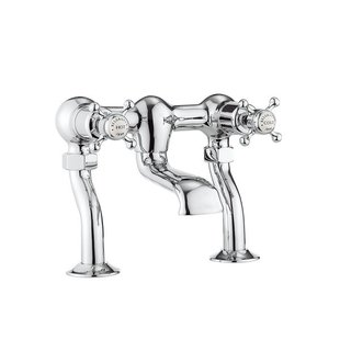 Crosswater Belgravia Crosshead Badkraan - opbouw - 16.5cm uitloop - geborsteld messing BL322DC