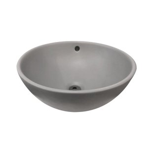 Best Design Ancona opbouw waskom mat grijs Ø38cm H16cm 4006300 Best Design Ancona opbouw waskom mat grijs Ø38cm H16cm 4006300