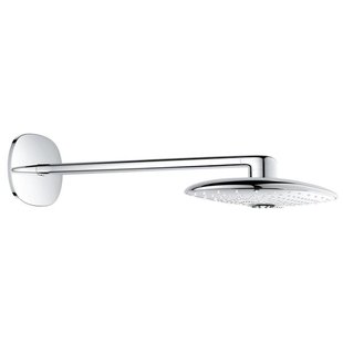 GROHE Rainshower Duo 360 Hoofddouche - 36.1x22cm - 2 straalsoorten - wandarm 45cm - chroom 26254000