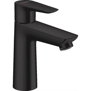Hansgrohe Talis E wastafelkraan 110 CoolStart met waste mat zwart 71713670
