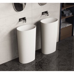 Ideavit Solidcliff opbouw wastafel 50x35x90cm Solidsurface mat wit 290232