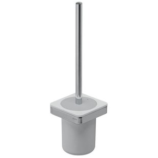 Geesa Frame Toiletborstel met houder Wit / Chroom (witte borstelkop) 918811-02
