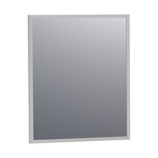 BRAUER Onyx spiegel - 60x70cm - rechthoekig - aluminium-kleurig geborsteld frame SP-ON60RHA