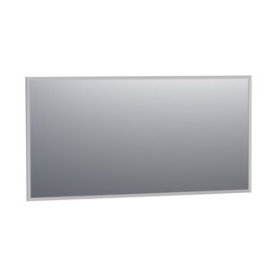 BRAUER Onyx spiegel - 140x70cm - rechthoekig - aluminium-kleurig geborsteld frame SP-ON140RHA