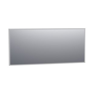 BRAUER Onyx spiegel - 160x70cm - rechthoekig - aluminium-kleurig geborsteld frame SP-ON160RHA