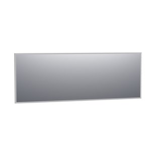 BRAUER Onyx spiegel - 200x70cm - rechthoekig - aluminium-kleurig geborsteld frame SP-ON200RHA