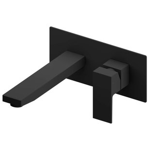 Adema Alcedo inbouw wastafelkraan - vierkant - zwart mat 14653560279