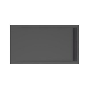 Xenz Easy Tray douchevloer - 140x80x5cm - acryl - zonder gootcover - ebony 6943-29