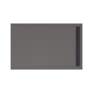 Xenz Easy Tray douchevloer - 140x90x5cm - acryl - zonder gootcover - antraciet 6947-05