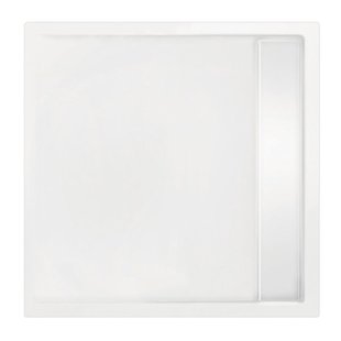 Xenz Easy Tray douchevloer - 80x80x5cm - acryl - zonder gootcover - wit 6952-01
