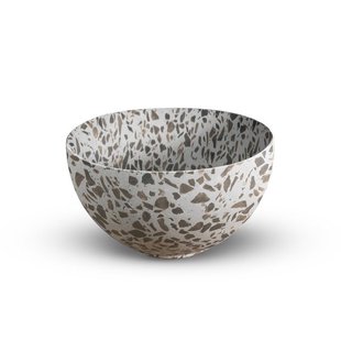 Looox Ceramic terrazzo Sink Ceramic small Waskom / fontein 23cm terrazzo zwart wwks23tzw
