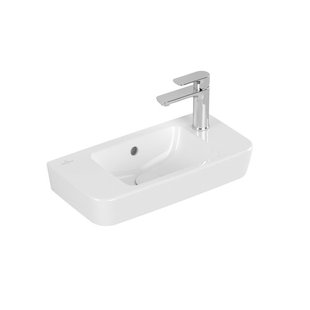 Villeroy & Boch O.novo fontein 50x25cm - m.1 kraangat met overloop wit 4342r501